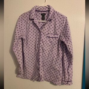 Aria‎ Small Purple Fleece Pajama Top